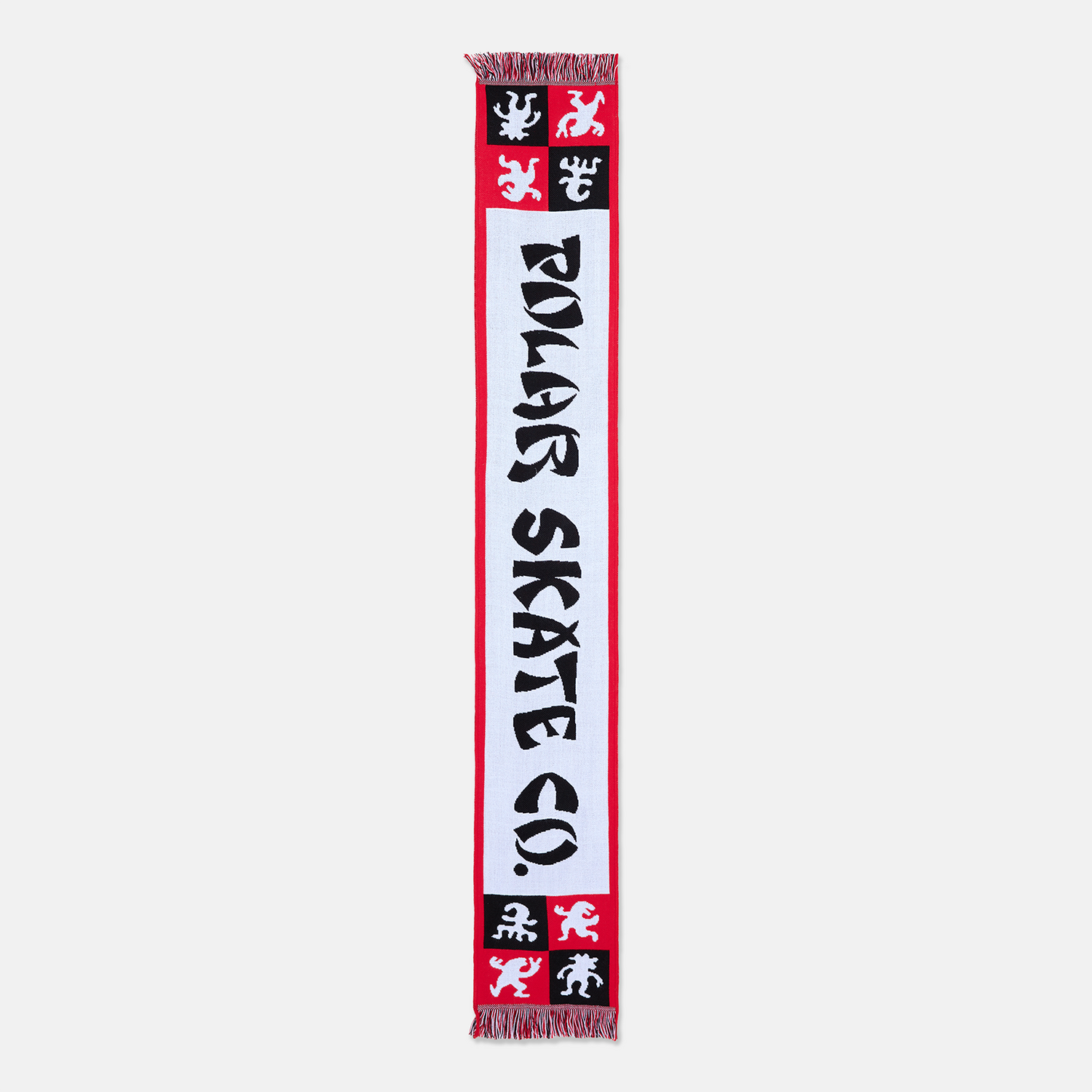 Polar Skate Co. Football Scarf - Red Rot Bild 1