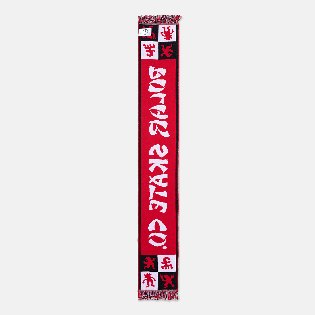 Polar Skate Co. Football Scarf - Red Rot Bild 2
