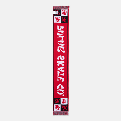 Polar Skate Co. Football Scarf - Red Rot Bild 2