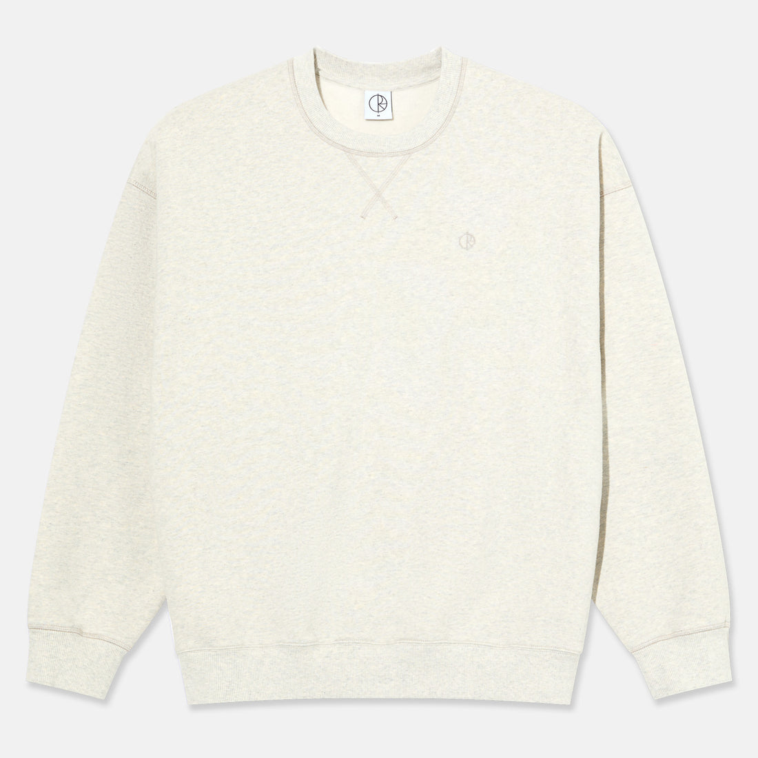 Polar Skate Co. Frankie Crewneck - Ivory / Grey Melange Weiß Bild 1