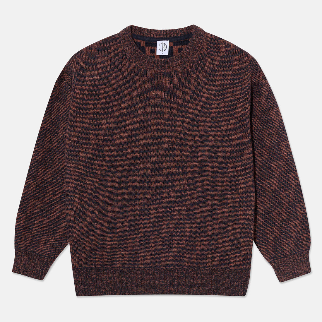 Polar Skate Co. George Knit Sweater - Navy / Orange Orange Bild 1