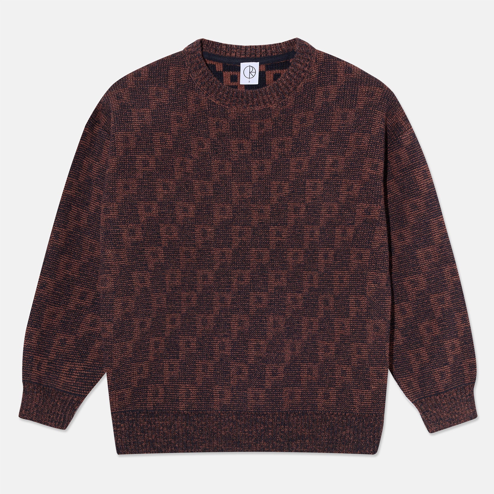 Polar Skate Co. George Knit Sweater - Navy / Orange Orange Bild 1