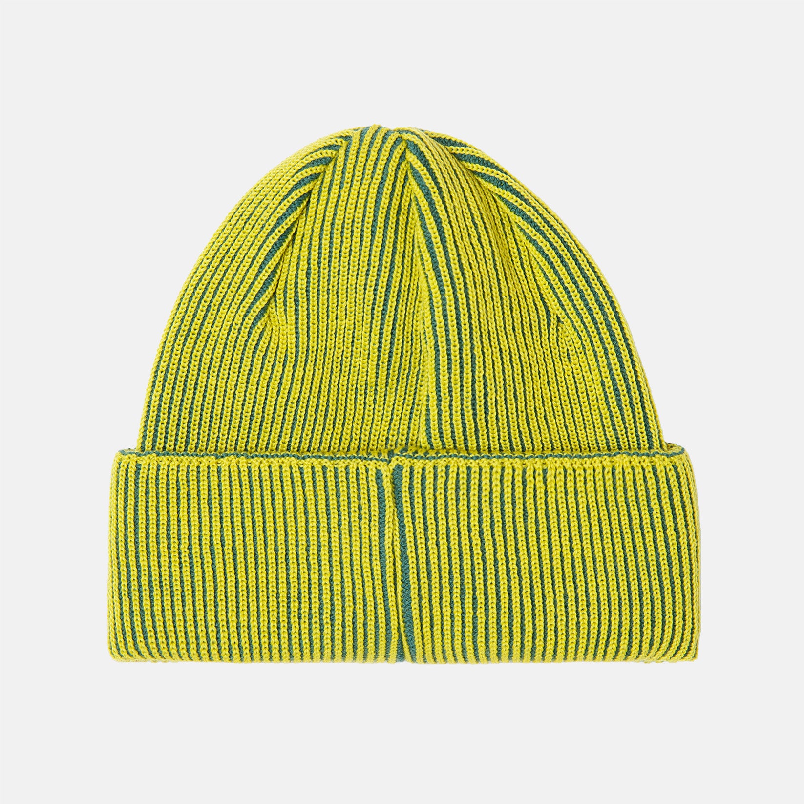 Polar Skate Co. Lines Merino Beanie - Chartreuse / Army Green Grün Bild 2