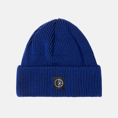 Polar Skate Co. Lines Merino Beanie - Egyptian Blue / Black Blau Bild 1