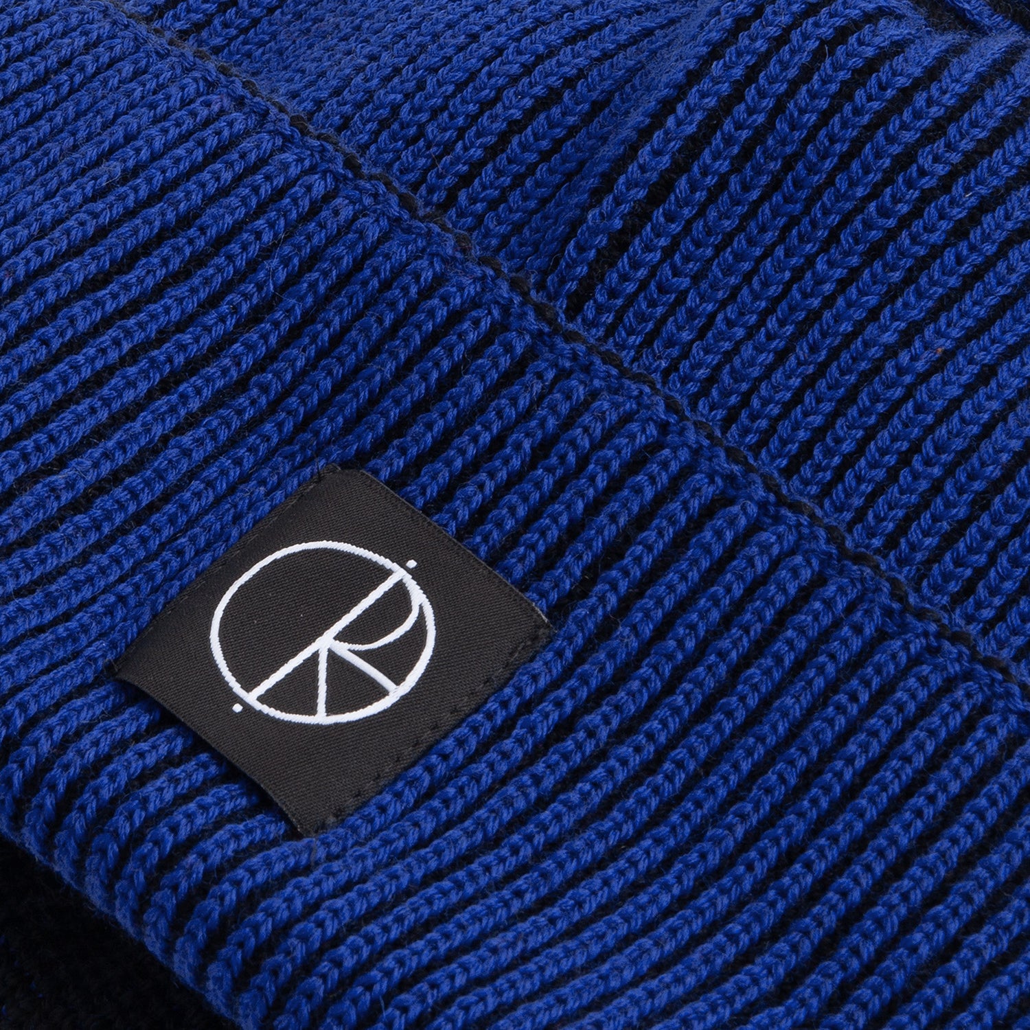 Polar Skate Co. Lines Merino Beanie - Egyptian Blue / Black Blau Bild 3