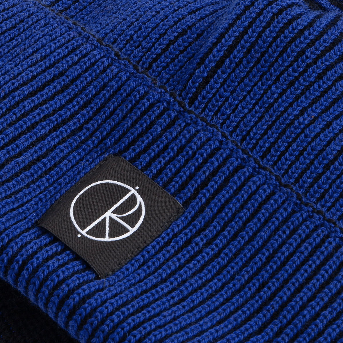 Polar Skate Co. Lines Merino Beanie - Egyptian Blue / Black Blau Bild 3