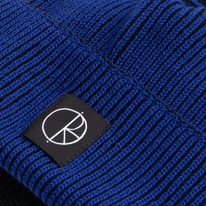 Polar Skate Co. Lines Merino Beanie - Egyptian Blue / Black Blau Bild 3
