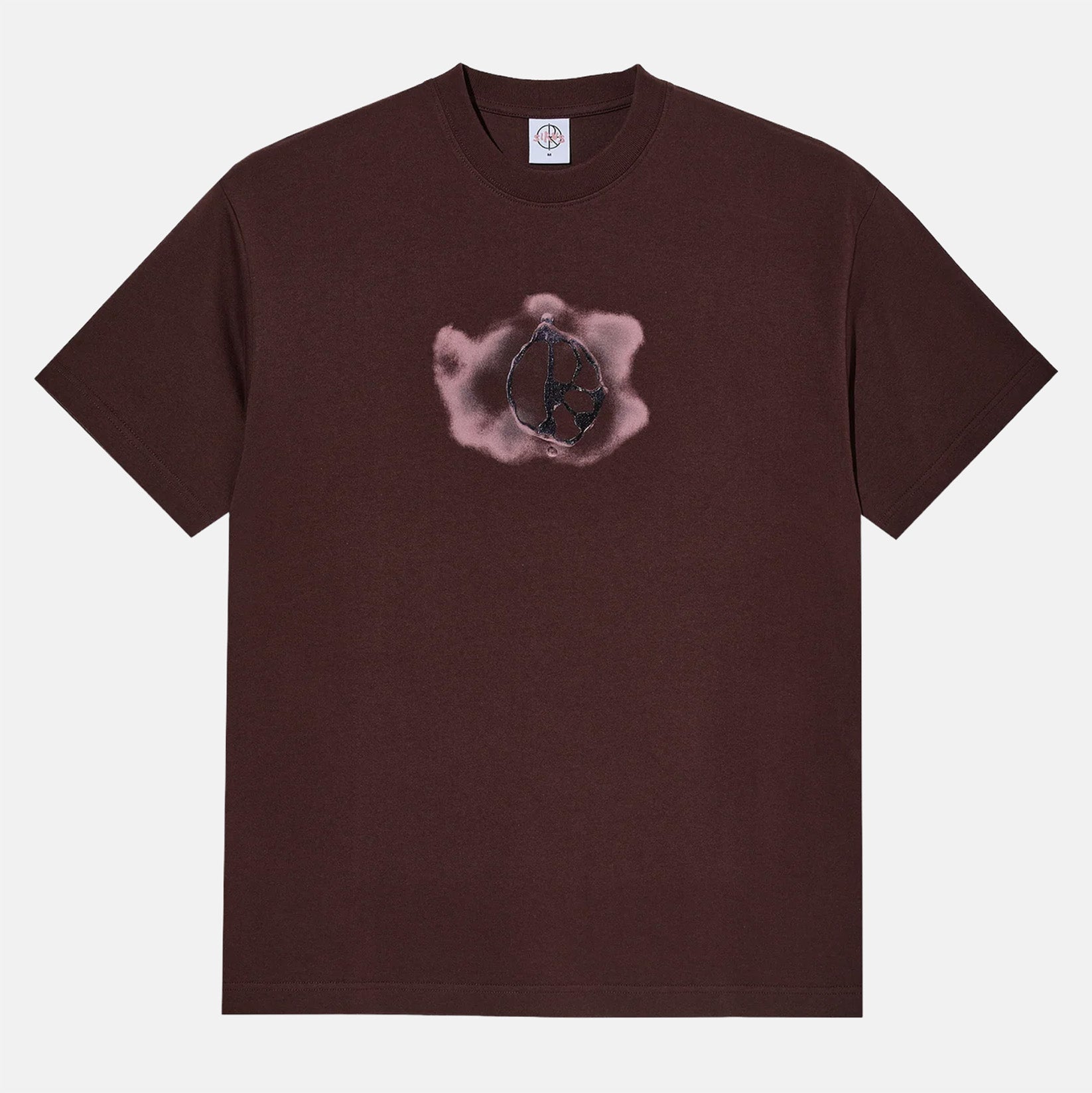 Polar Skate Co. Metal Logo T-Shirt - Washed Bordeaux Rot Bild 1