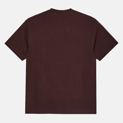 Polar Skate Co. Metal Logo T-Shirt - Washed Bordeaux Rot Bild 2