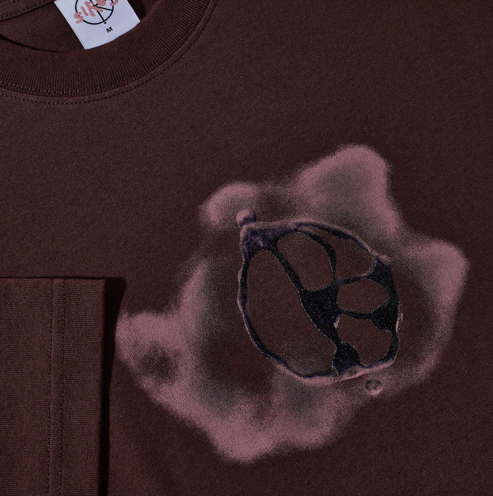 Polar Skate Co. Metal Logo T-Shirt - Washed Bordeaux Rot Bild 3