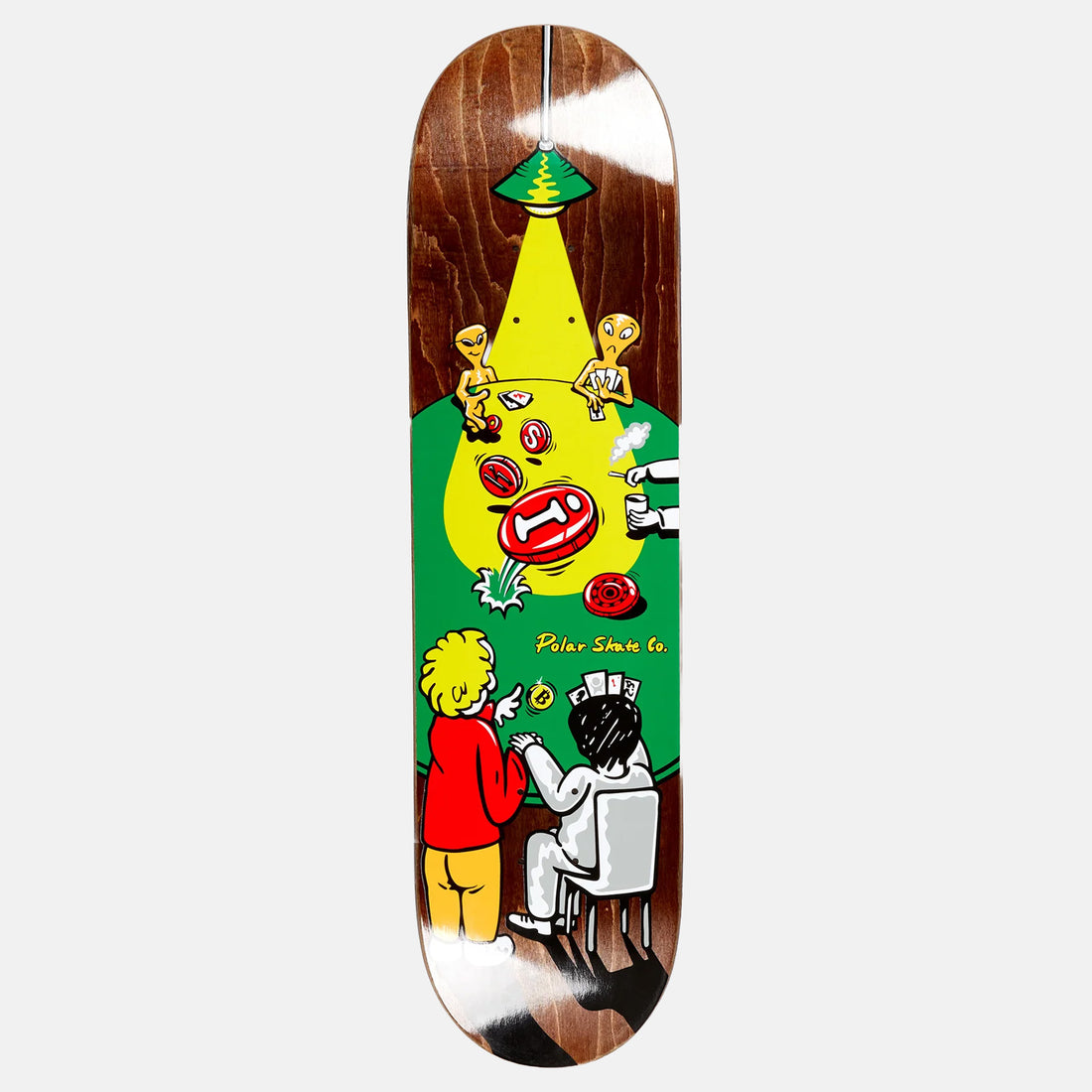 Polar Skate Co. Ozkar Rozenberg Poker Face 8.5" Deck Mehrfarbig Bild 1