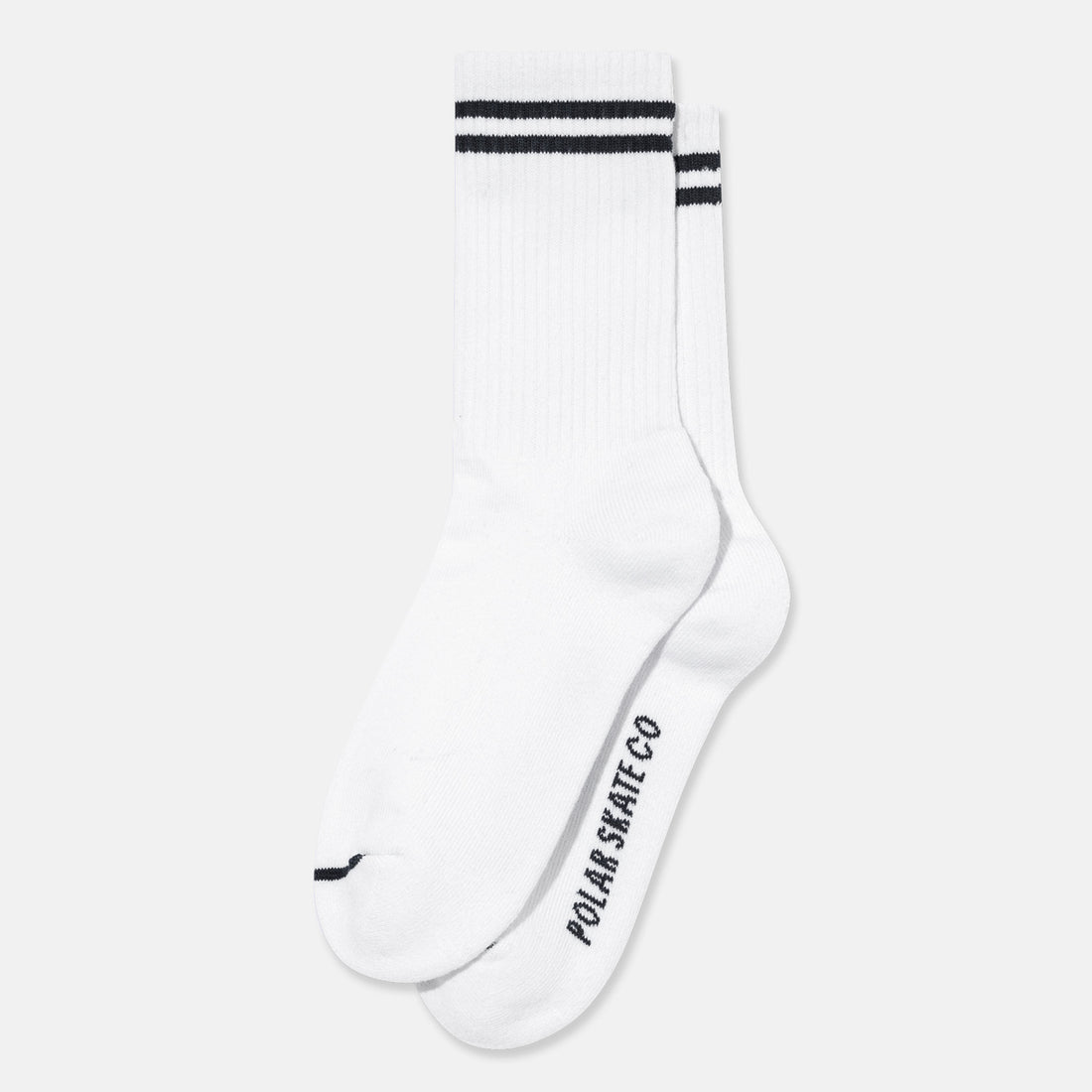 Polar Skate Co. Rib Socks - White / Black Weiß Bild 1