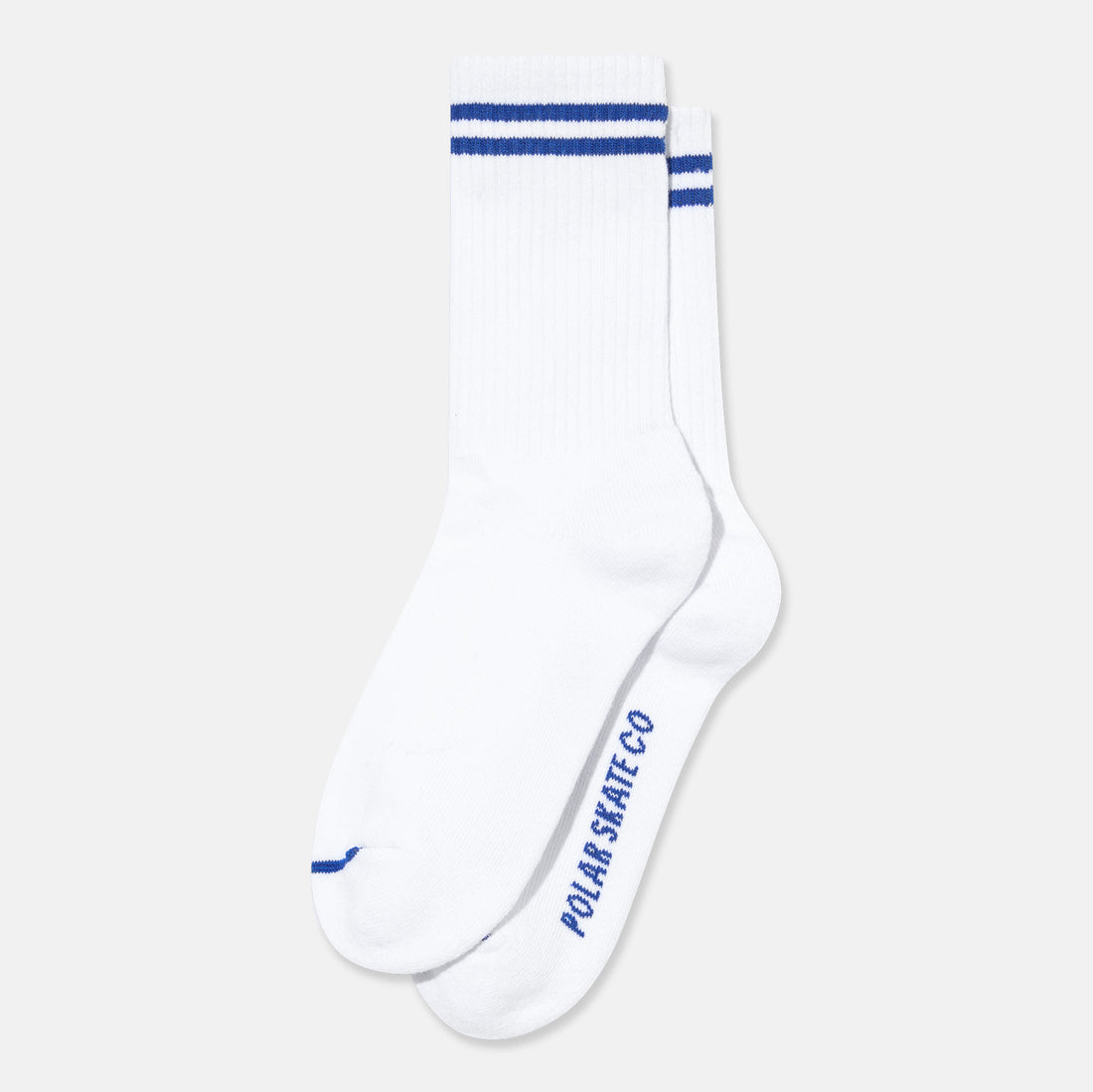Polar Skate Co. Rib Socks - White / Blue White / Blue Bild 1