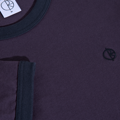Polar Skate Co. Ringer T-Shirt - Dark Violet Lila Bild 3