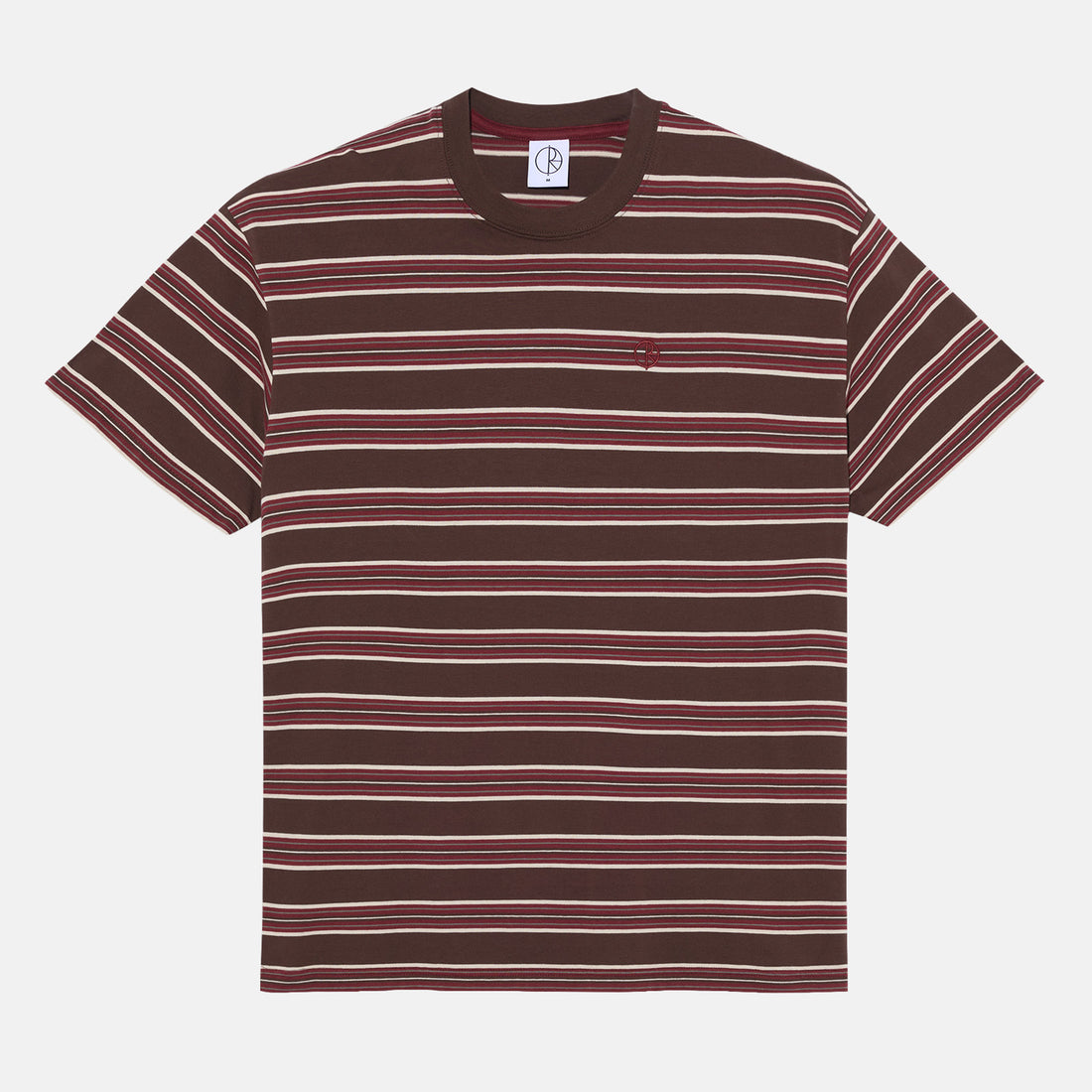 Polar Skate Co. Stripe T-Shirt - Brown / Red Braun Bild 1