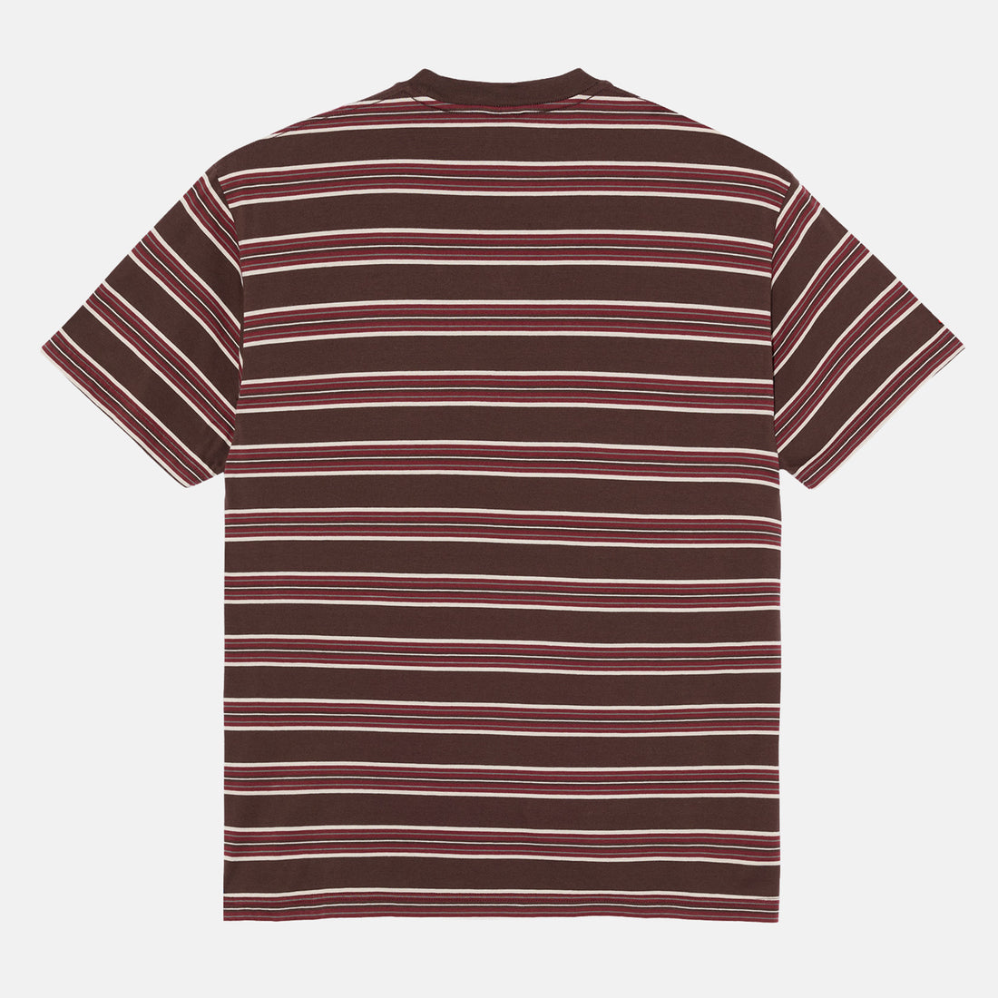 Polar Skate Co. Stripe T-Shirt - Brown / Red Braun Bild 2