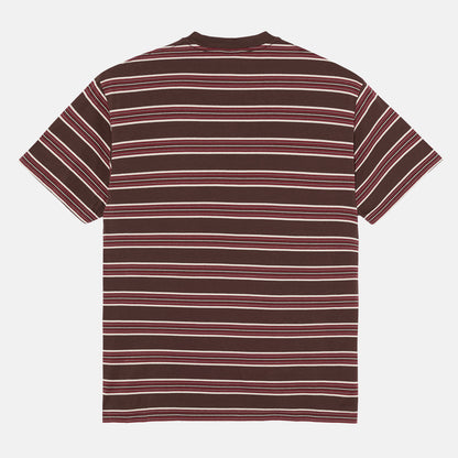 Polar Skate Co. Stripe T-Shirt - Brown / Red Braun Bild 2