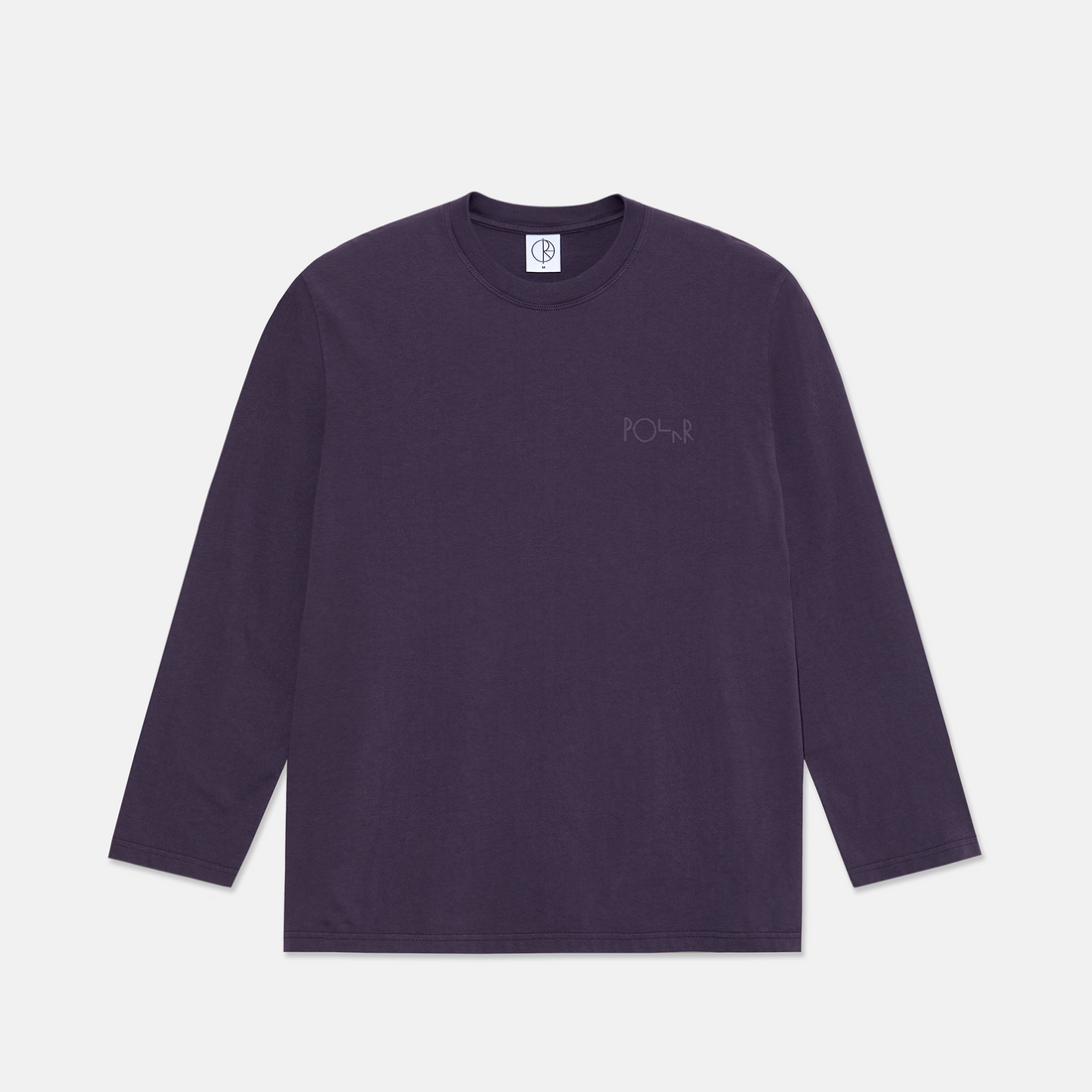Polar Skate Co. Stroke Logo Longsleeve - Dark Violet Lila Bild 1