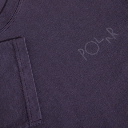 Polar Skate Co. Stroke Logo Longsleeve - Dark Violet Lila Bild 3