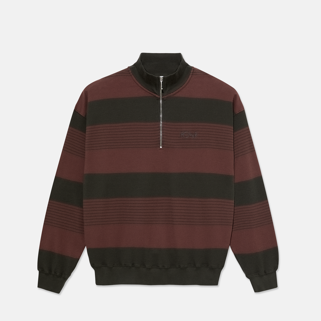 Polar Skate Co. Surf Half Zip Sweater - Dirty Black Schwarz Bild 1