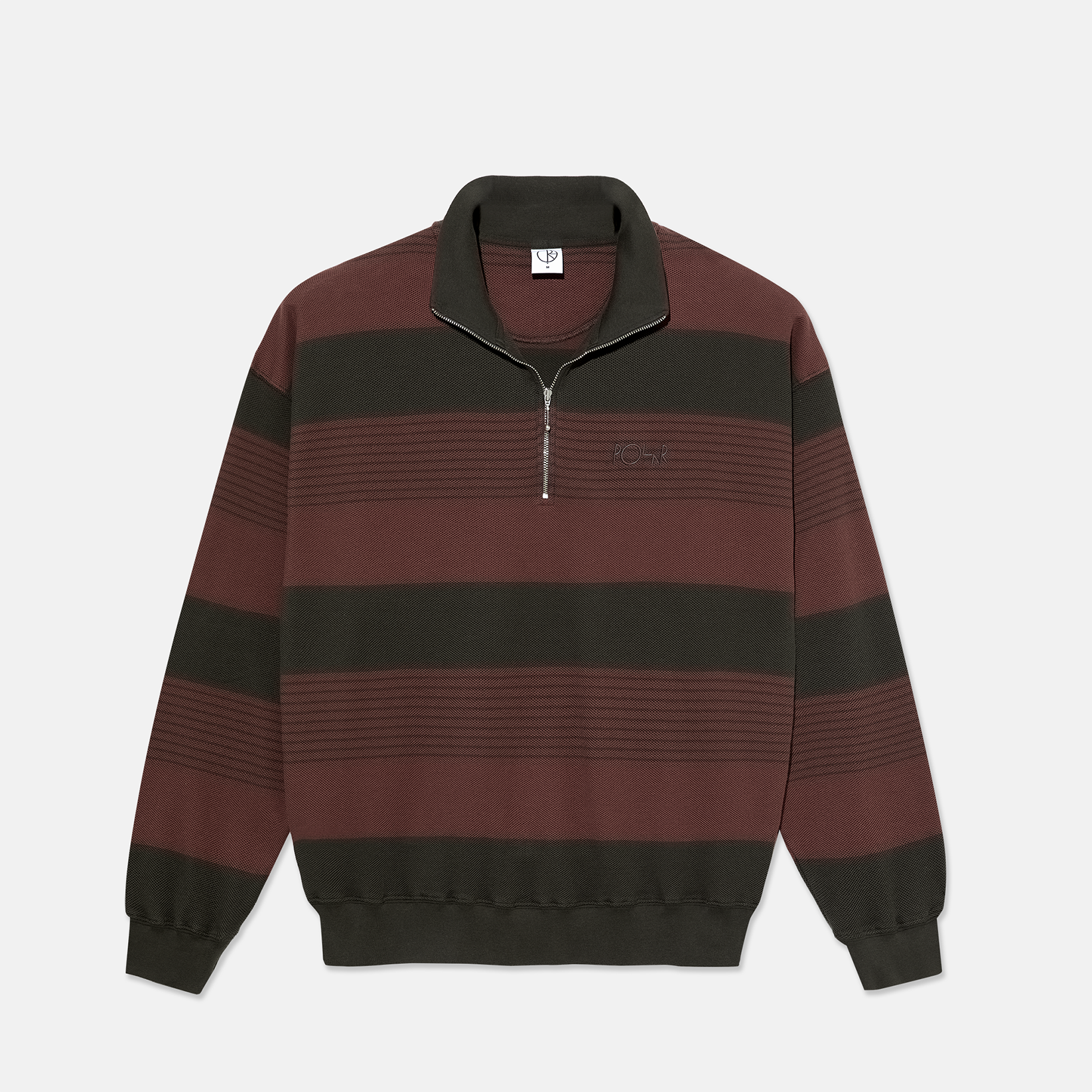 Polar Skate Co. Surf Half Zip Sweater - Dirty Black Schwarz Bild 2