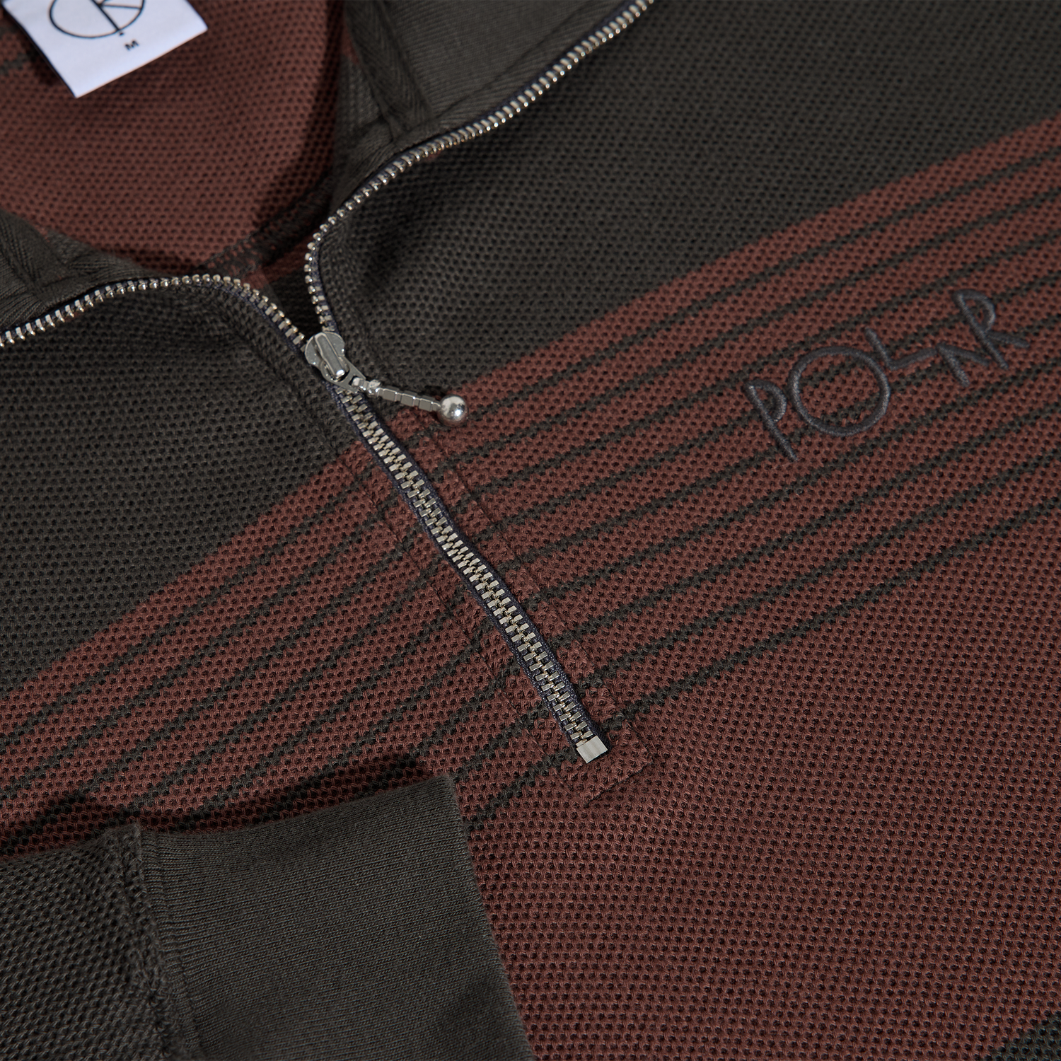 Polar Skate Co. Surf Half Zip Sweater - Dirty Black Schwarz Bild 4