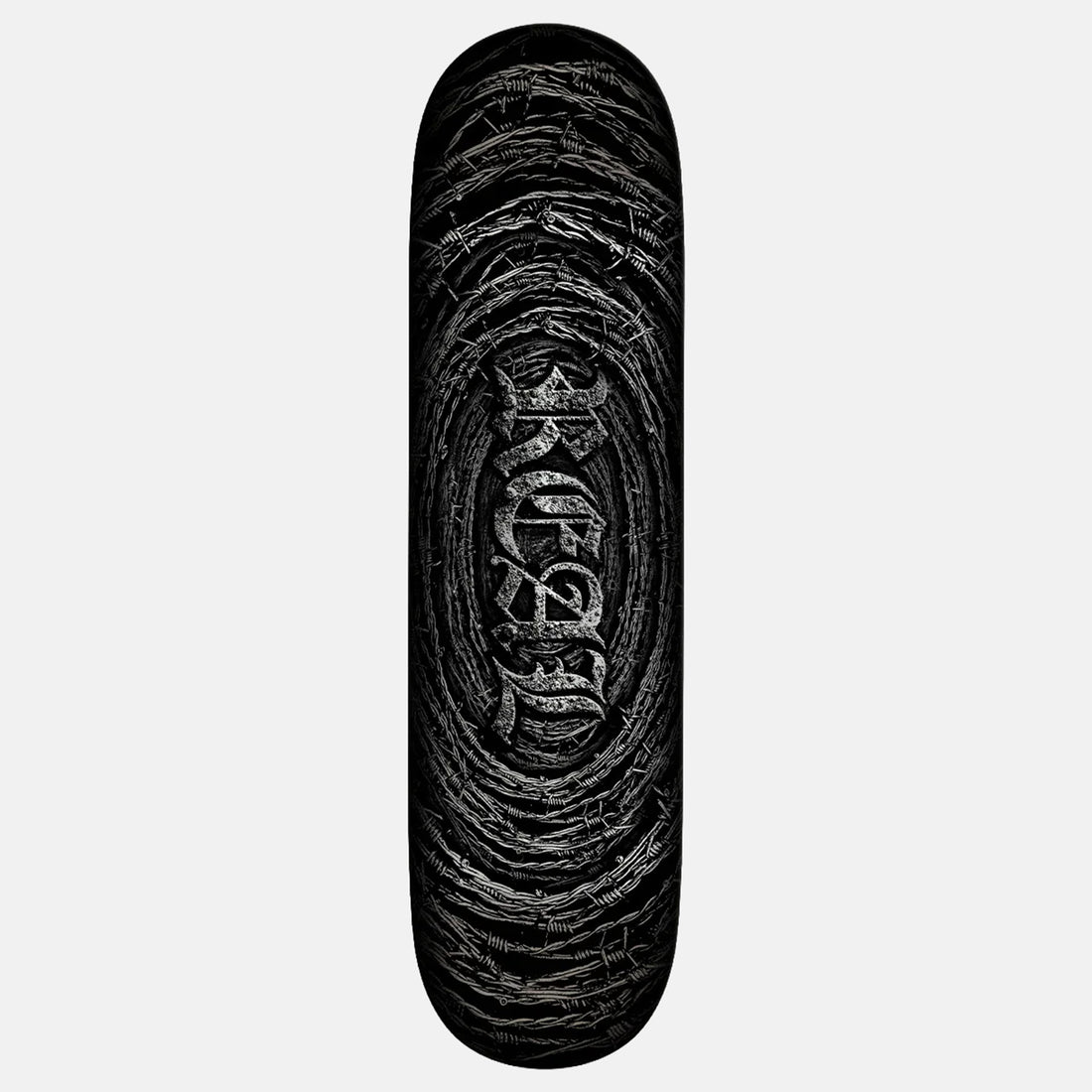Real Barbed Wire Foil Oval 8.5" Deck Mehrfarbig Bild 1