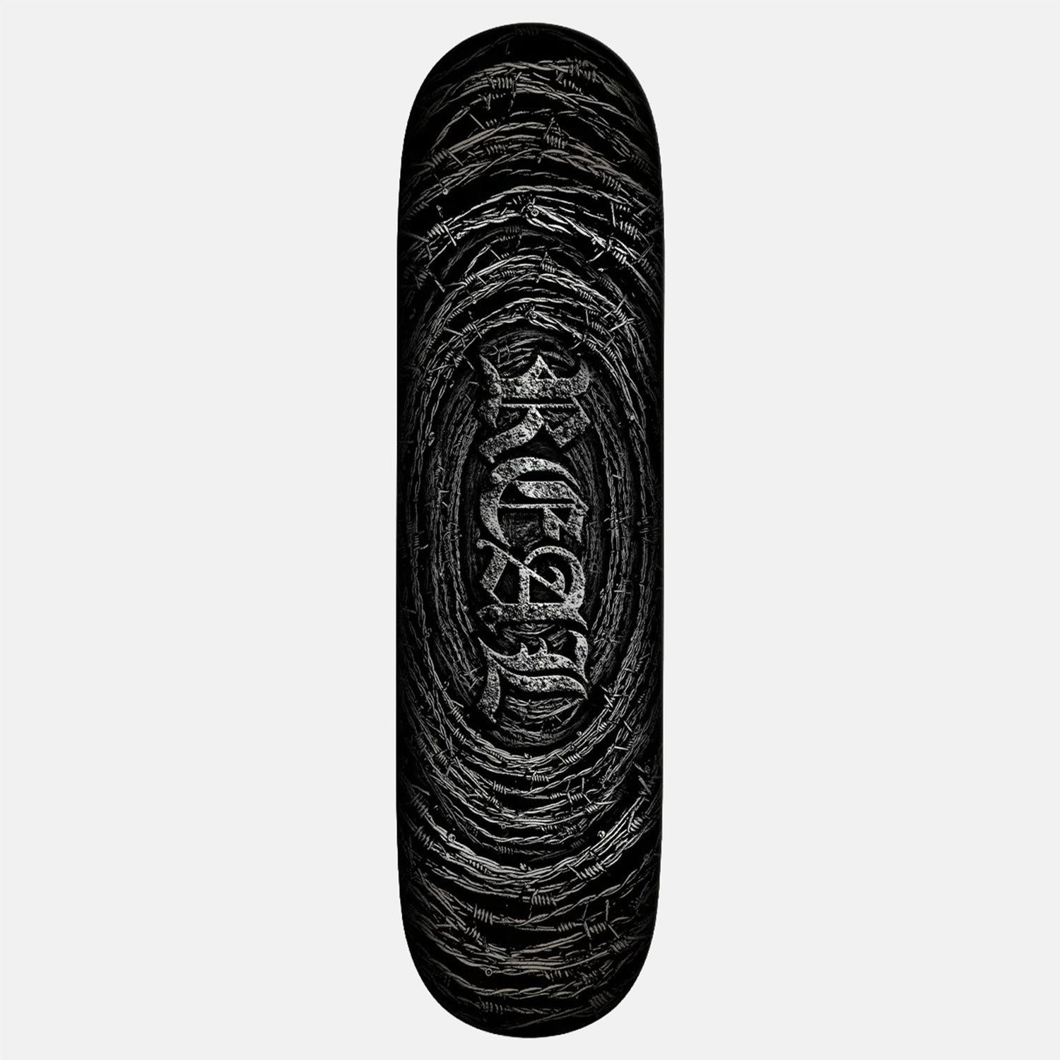 Real Barbed Wire Foil Oval 8.5" Deck Mehrfarbig Bild 1