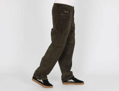 Reell Jeans Baggy Cord Pant - Dark Green - Blowout Skateshop