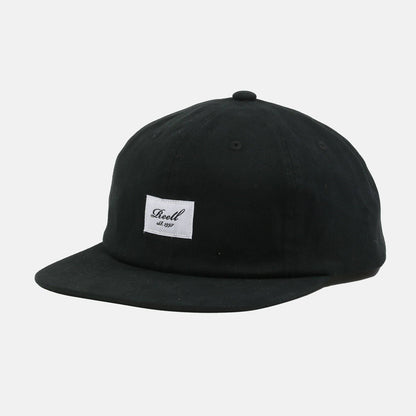 Reell Jeans Flat 6-Panel Cap - Black - Blowout Skateshop