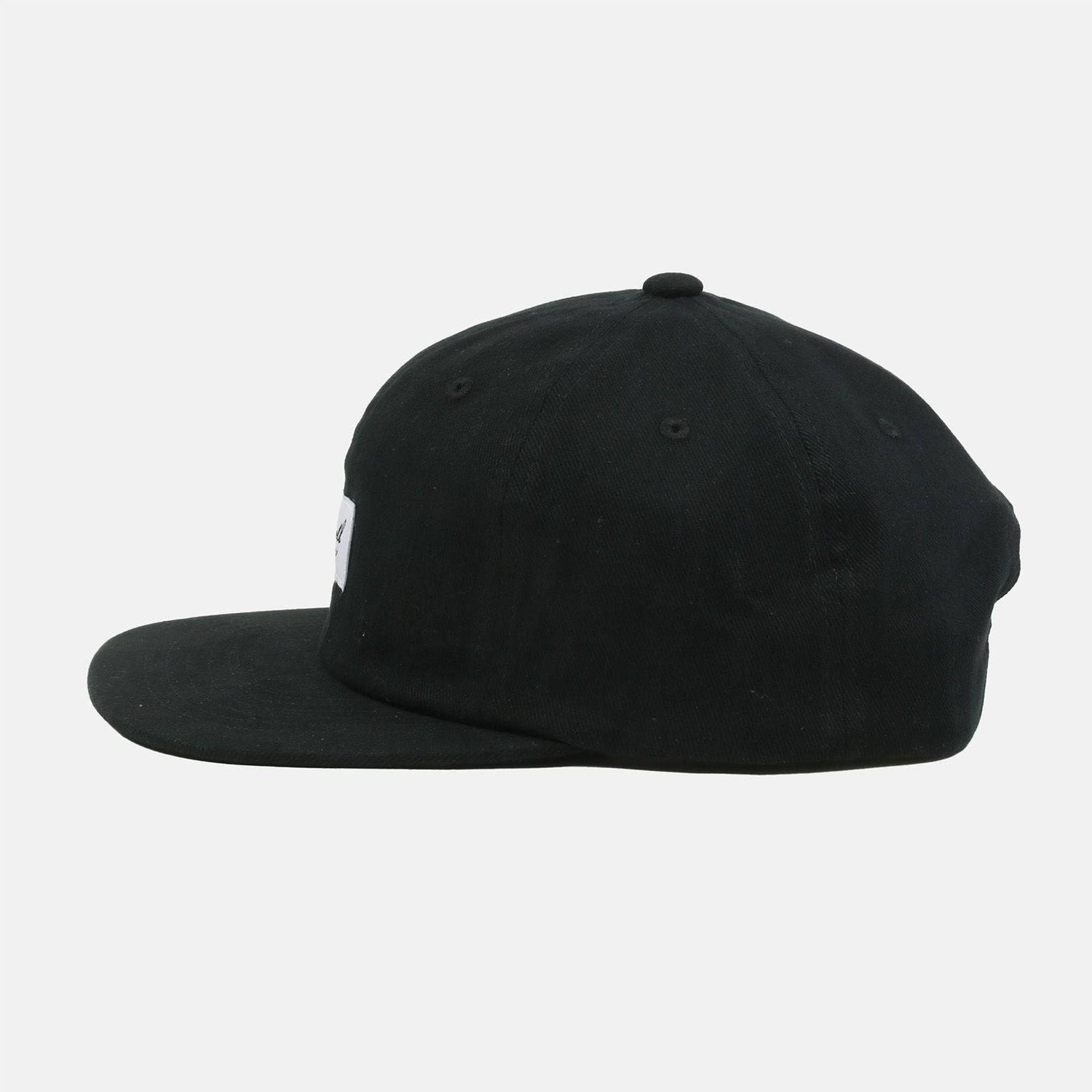 Reell Jeans Flat 6-Panel Cap - Black - Blowout Skateshop