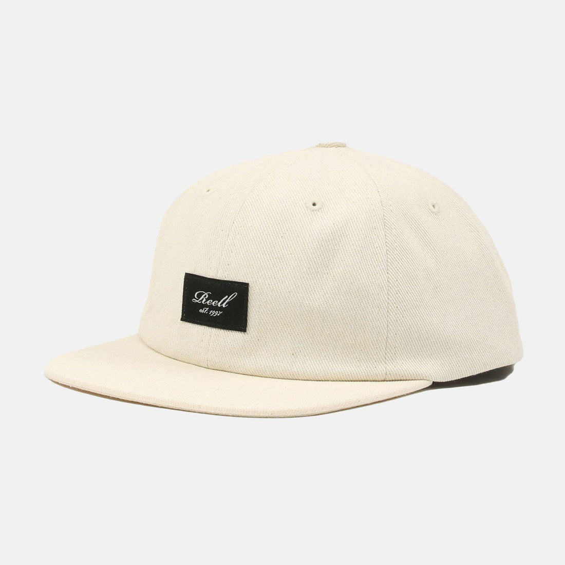 Reell Jeans Flat 6-Panel Cap .- Natural Twill - Blowout Skateshop