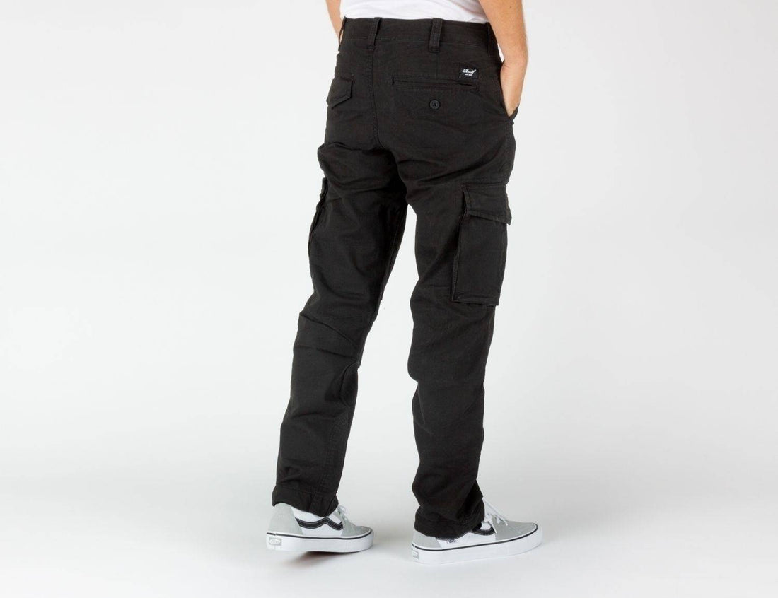 Reell Jeans Flex Cargo LC Pant - Black - Blowout Skateshop