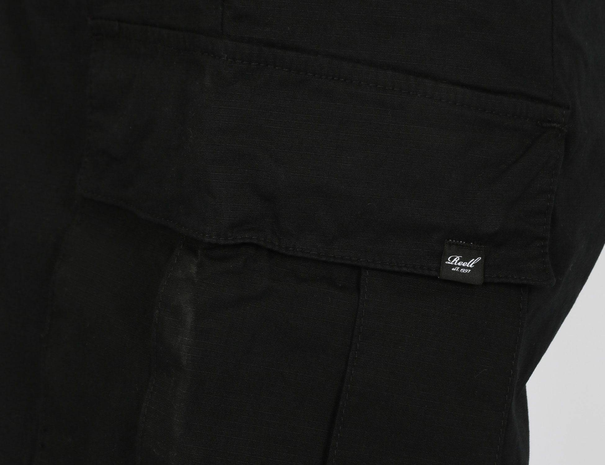 Reell Jeans Para Cargo Pant - Deep Black Ripstop - Blowout Skateshop