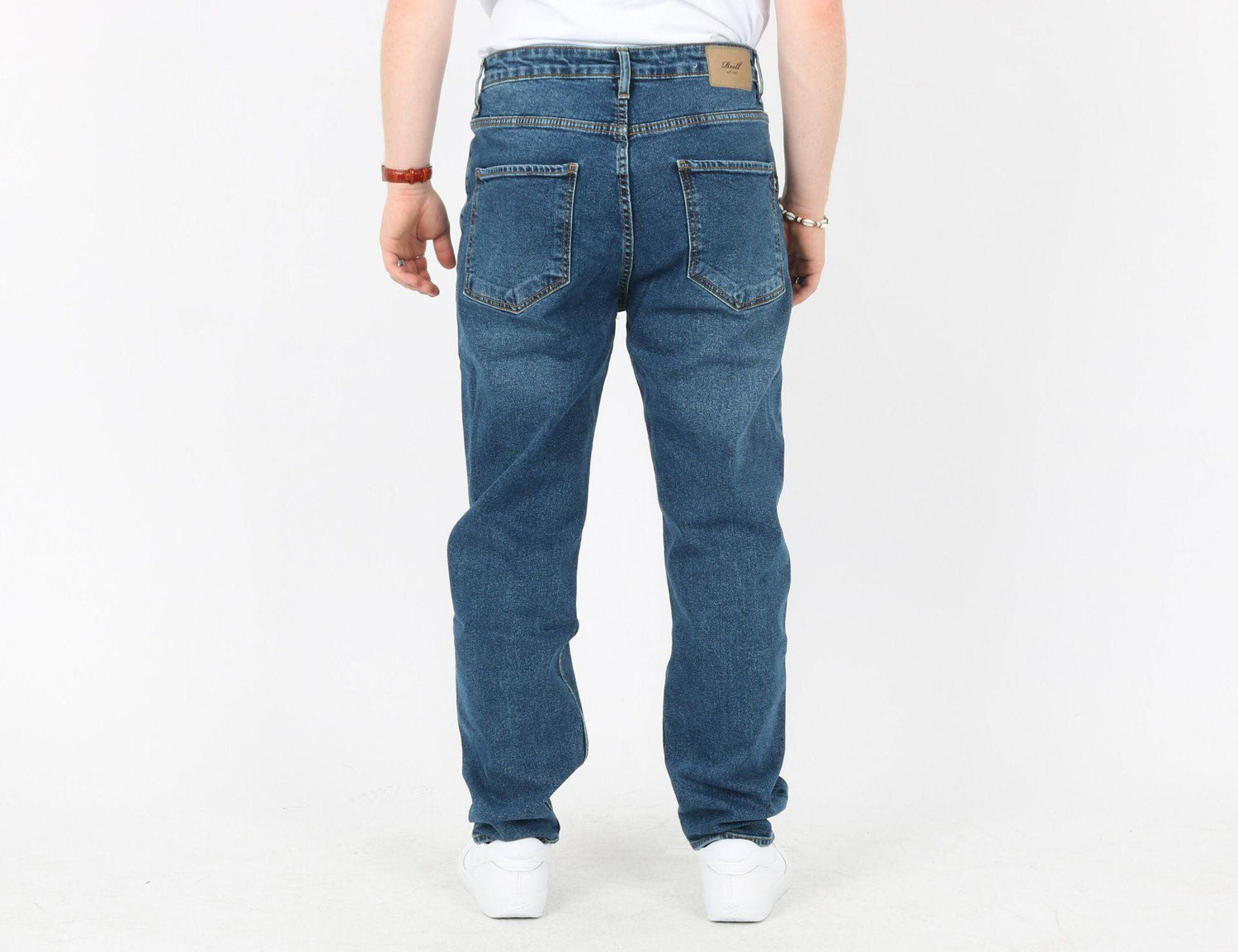 Reell Jeans Rave Relaxed Tapered Fit Jeans - Retro Mid Blue - Blowout Skateshop