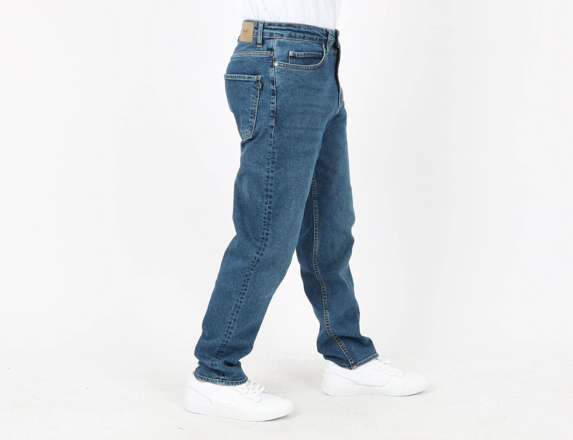 Reell Jeans Rave Relaxed Tapered Fit Jeans - Retro Mid Blue - Blowout Skateshop