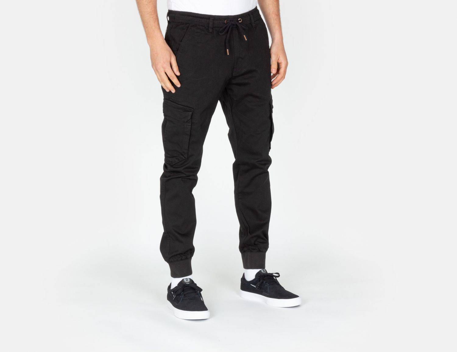 Reell Jeans Reflex Rib Cargo Pant - Black - Blowout Skateshop