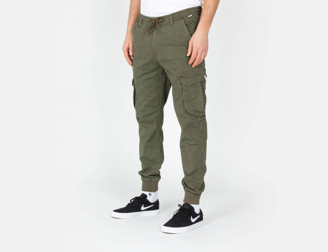 Reell Jeans Reflex Rib Cargo Pant - Olive - Blowout Skateshop