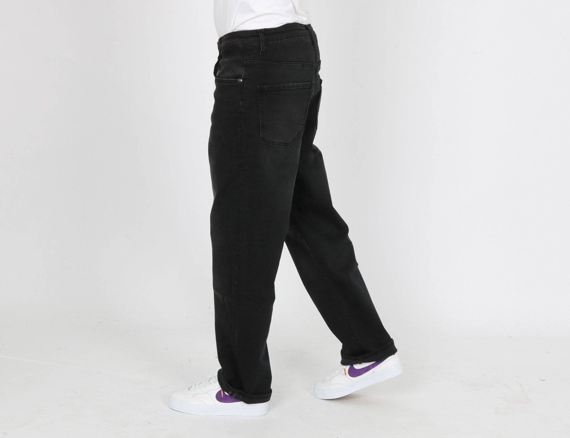 Reell Jeans Solid Loose Tapered Fit Jeans - Black Wash - Blowout Skateshop