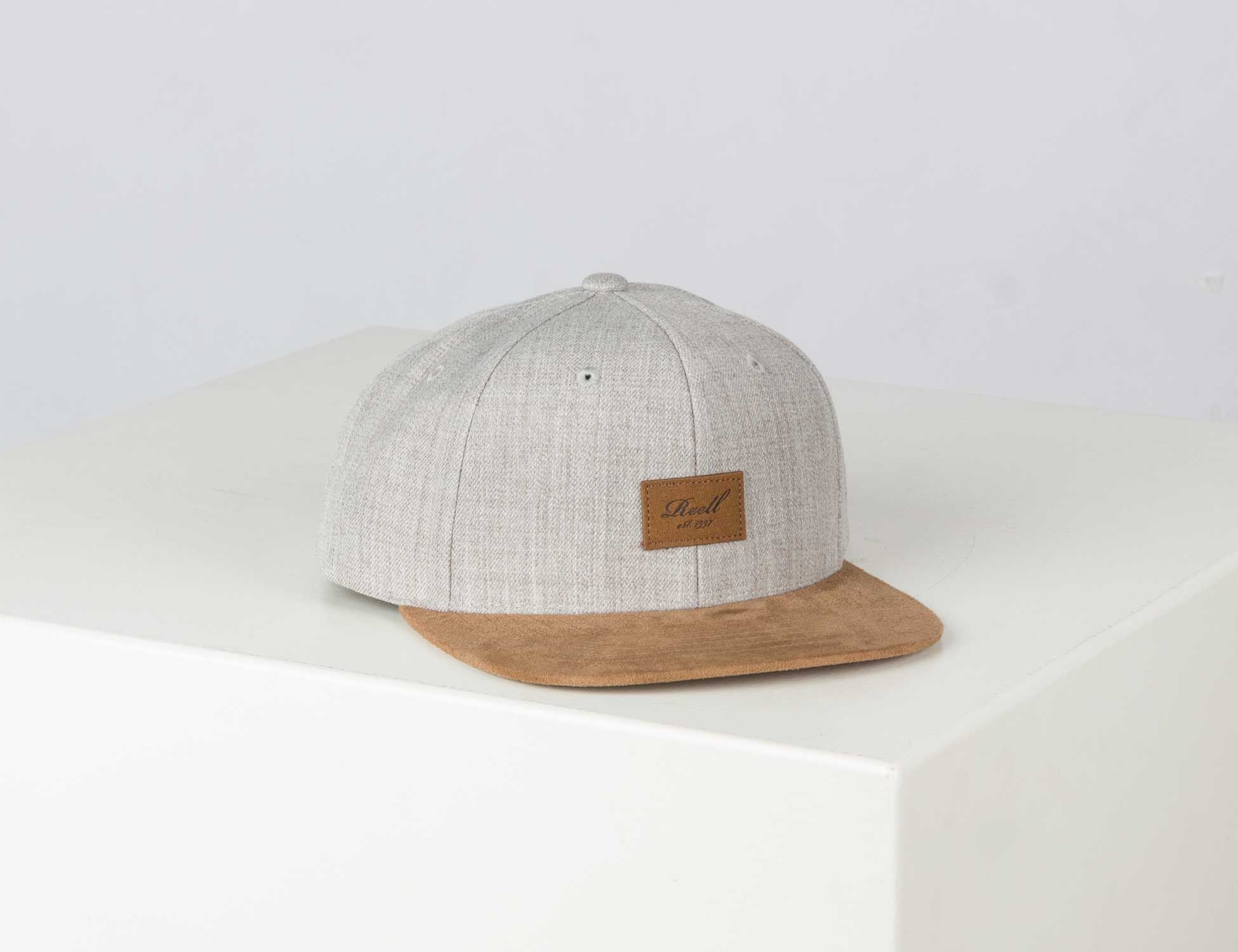 Reell Jeans Suede Cap - Heather Light Grey - Blowout Skateshop