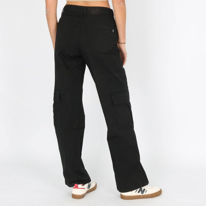 Reell Jeans Women Mia Cargo Pant - Deep Black - Blowout Skateshop