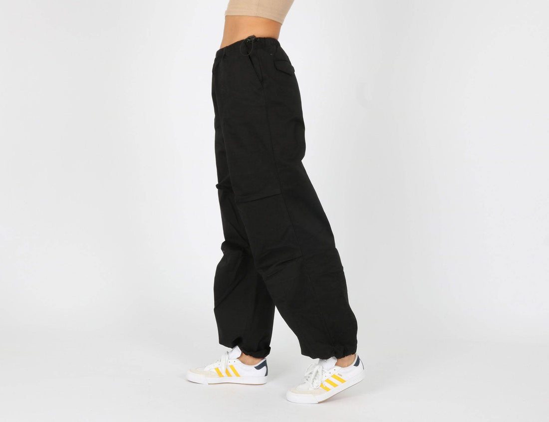 Reell Jeans Women Parachute Pant - Deep Black - Blowout Skateshop