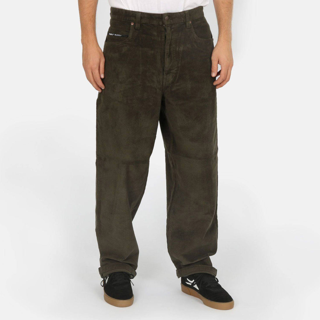 Reell Baggy Cord Pant - Dark Green Grün Bild 1