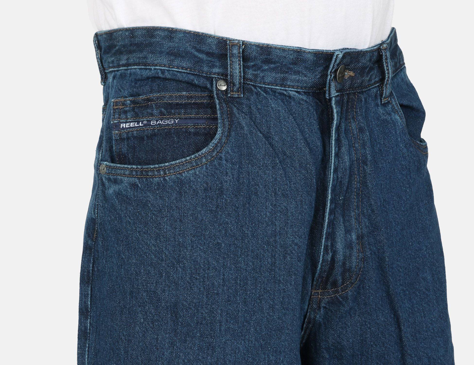 Reell Baggy Pant - Dark Stone Wash Blau Bild 5