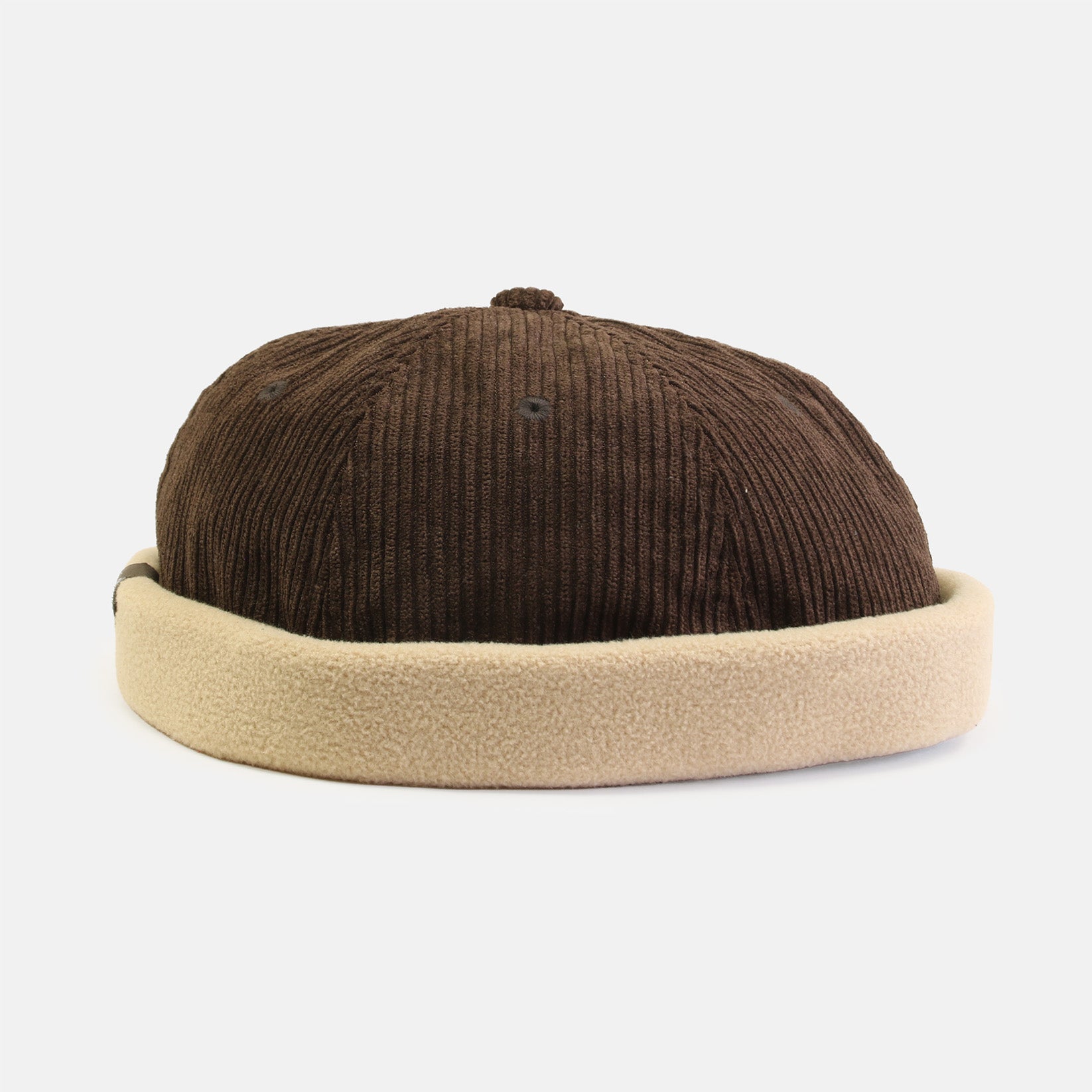 Reell Docker Cord / Fleece Cap - Dark Brown / Beige Braun Bild 1
