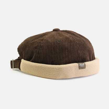 Reell Docker Cord / Fleece Cap - Dark Brown / Beige Braun Bild 2