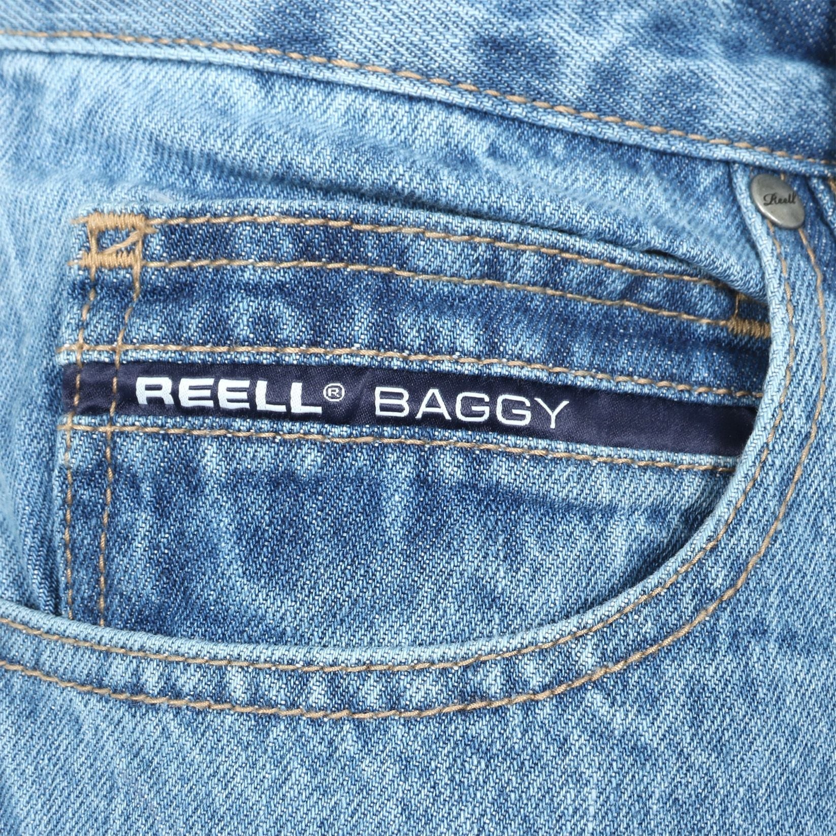 Reell Organic Baggy - Vintage Light Blue Blau Bild 4