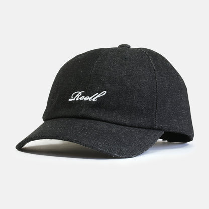 Reell Single Script Cap - Black Denim Schwarz Bild 1