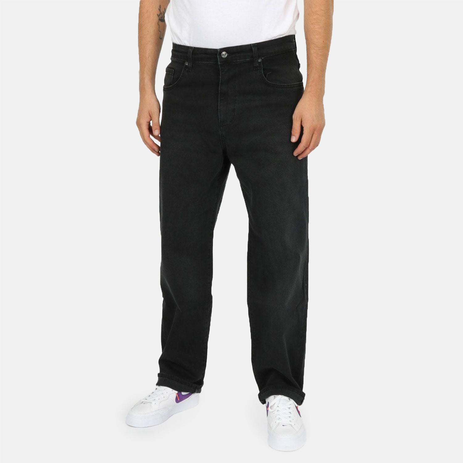 Reell Solid Loose Tapered Fit Jeans - Black Wash Schwarz Bild 1