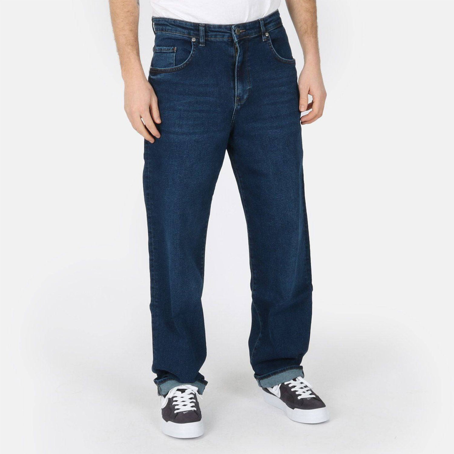 Reell Solid Pant - Dark Blue Stone Blau Bild 1
